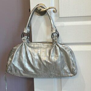 Vintage Metallic Soft Textured Leather Bag